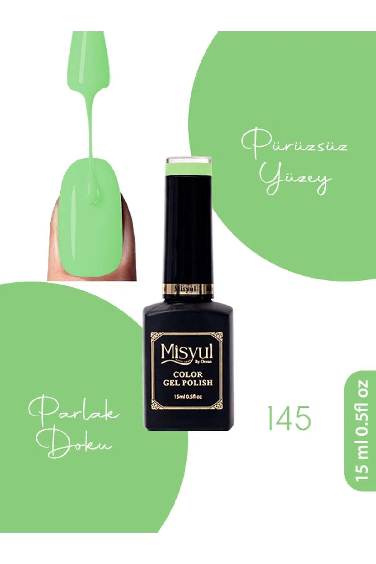 Misyul UV Led Kalıcı Oje Nail Art 15 ml 145