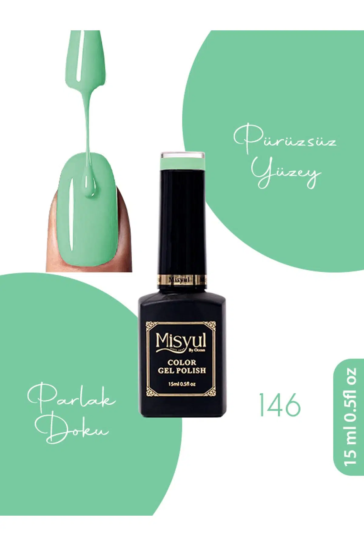 Misyul UV Led Kalıcı Oje Nail Art 15 ml 146