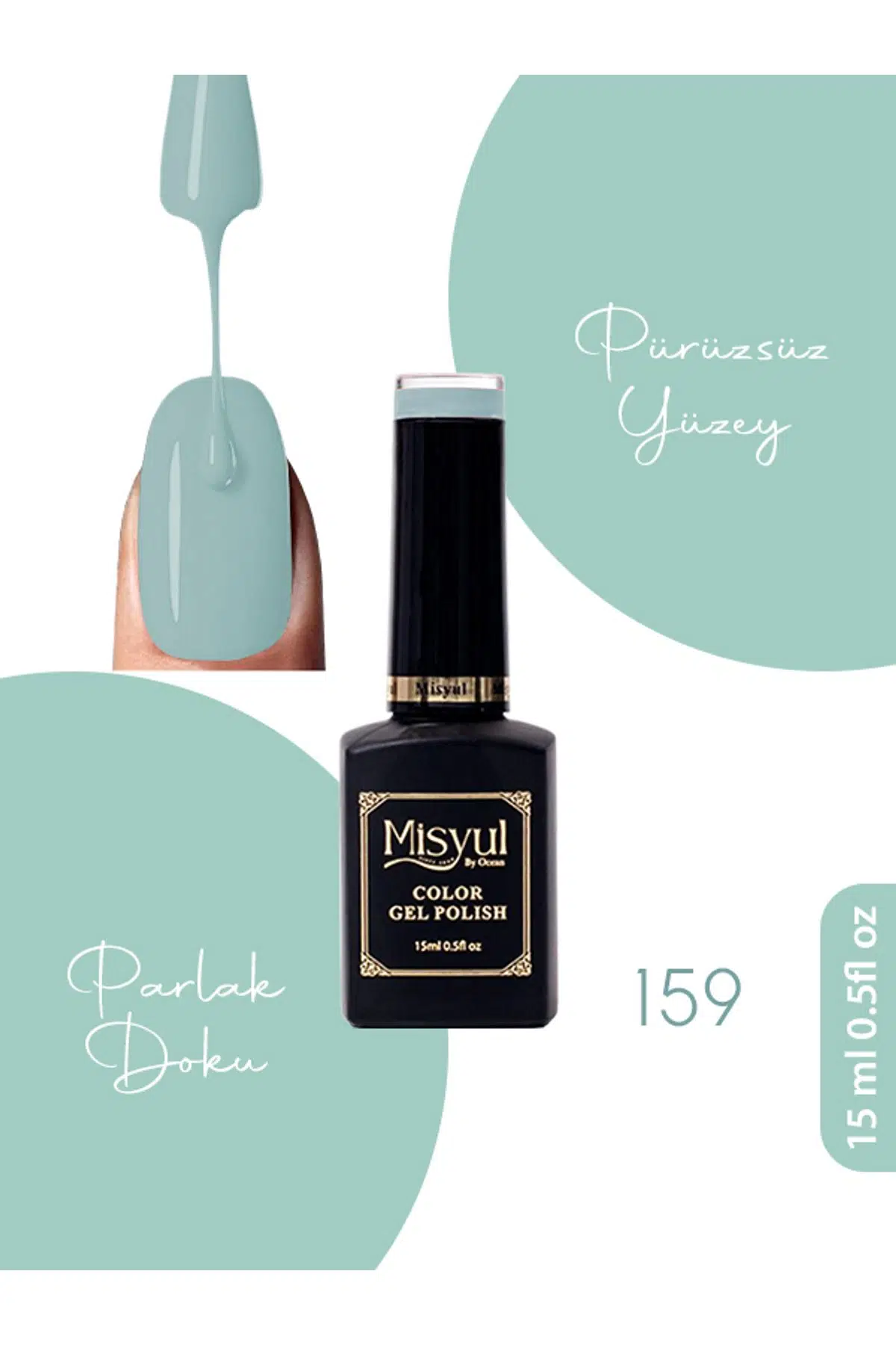 Misyul UV Led Kalıcı Oje Nail Art 15 ml 159