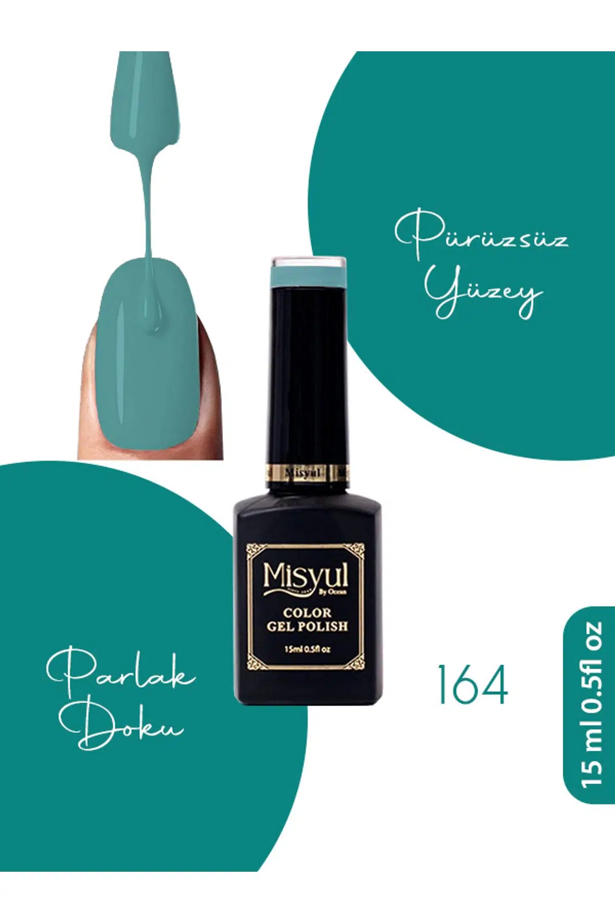 Misyul UV Led Kalıcı Oje Nail Art 15 ml 164