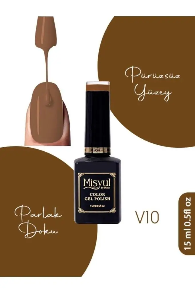 Misyul UV Led Kalıcı Oje Nail Art 15 ml Vitray Serisi V10