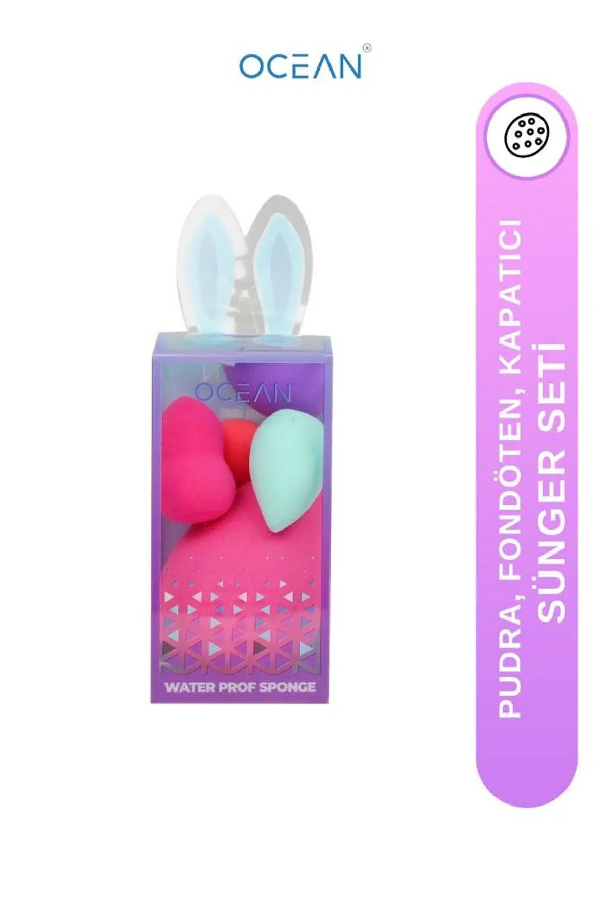 Ocean Makyaj Süngeri 1+4 Set Karışık Renk ASU-240C