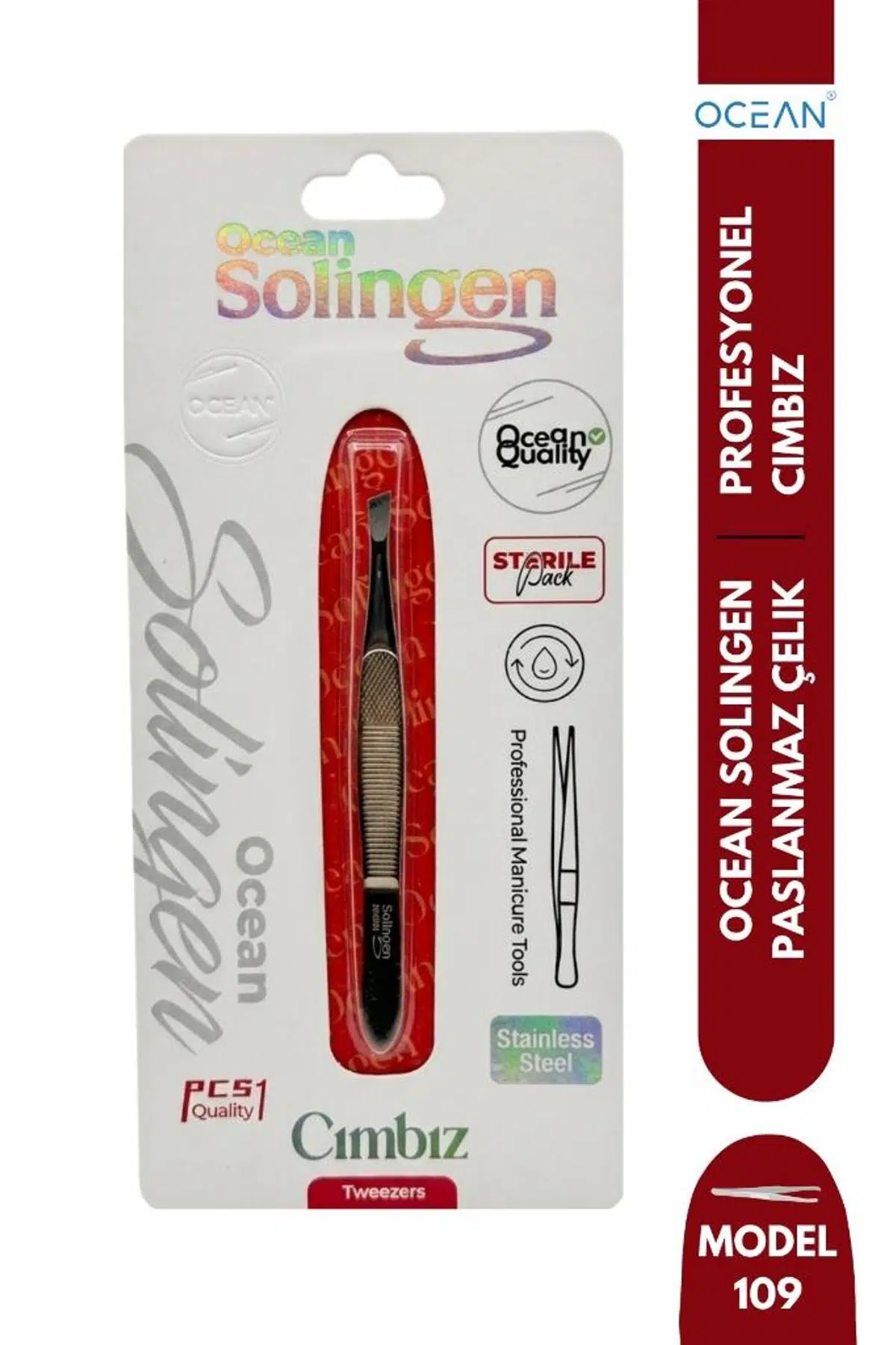 Ocean Solingen Cımbız Gold Eğik Ağız ASU-109