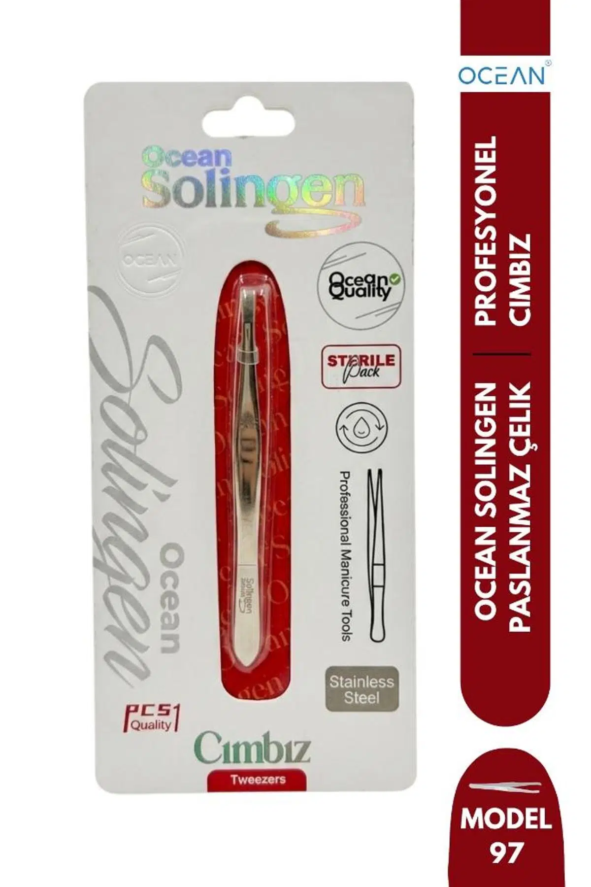 Ocean Solingen Cımbız Rose Altın Düz Ağız ASU-97