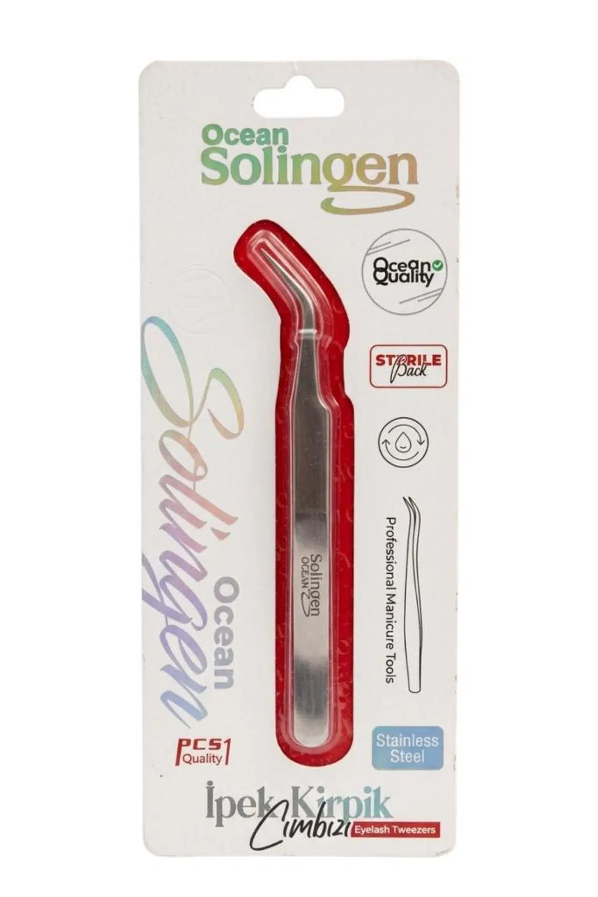 Ocean Solingen J Tipi Kavisli Kirpik Cımbızı 858