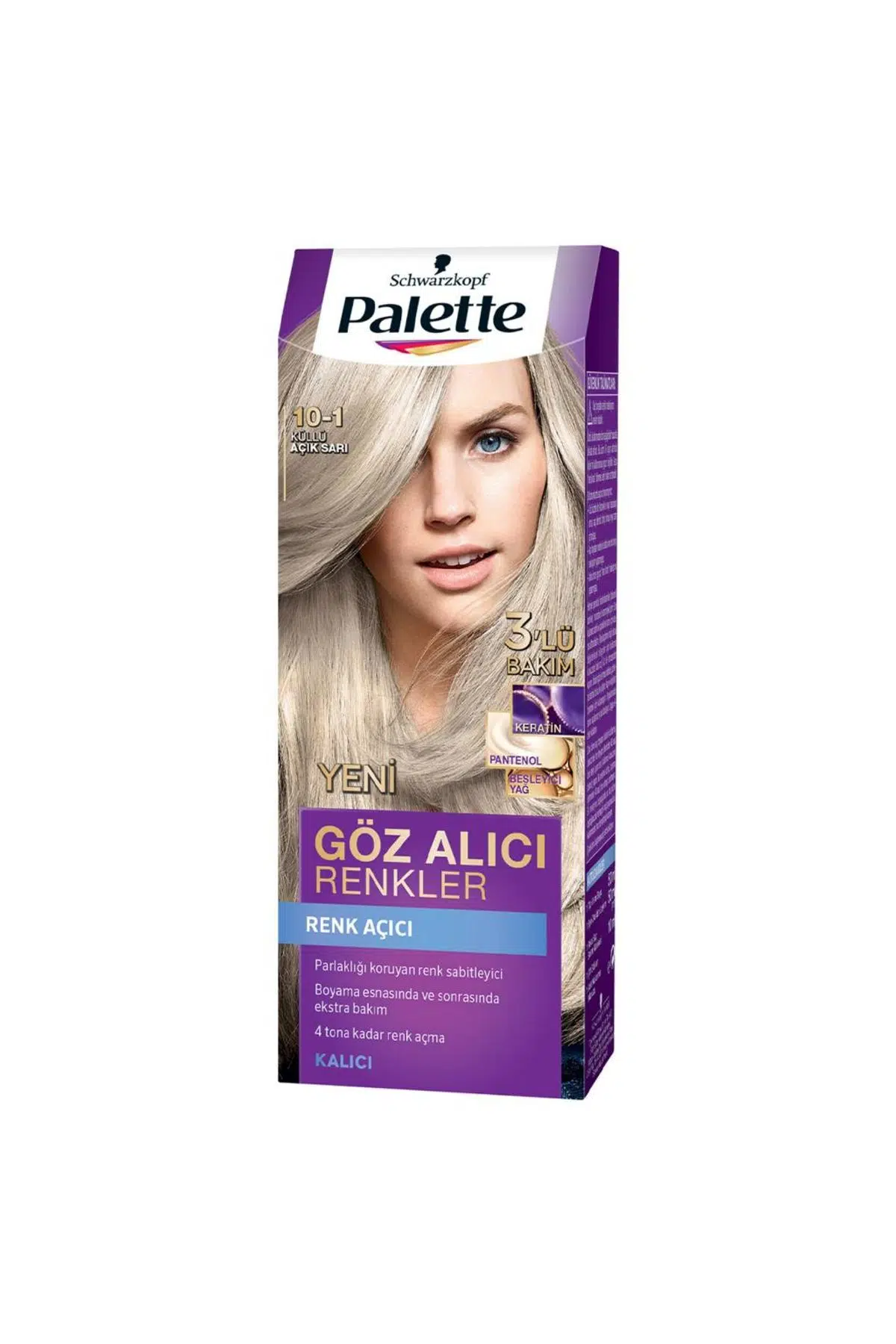 Palette Göz Alıcı Renkler Set Boya 10-1 Küllü Açık Sarı