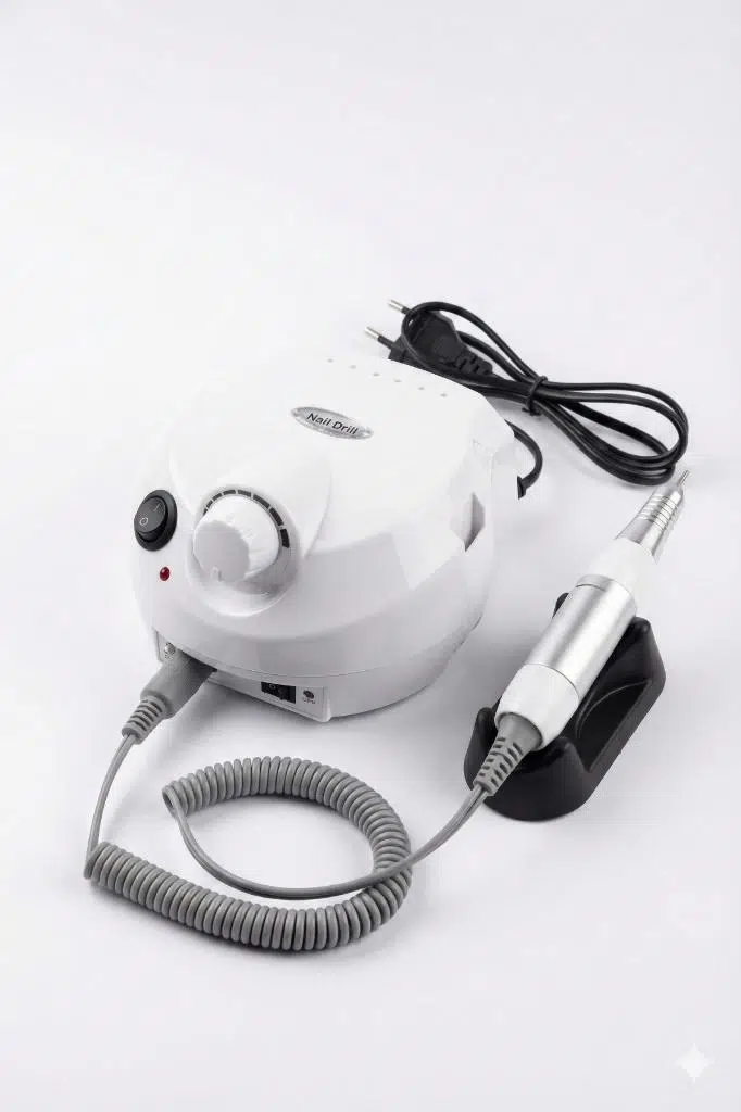 Point Profesyonel Tırnak Törpü Makinesi Seti Freze Makinesi Beyaz DM-202