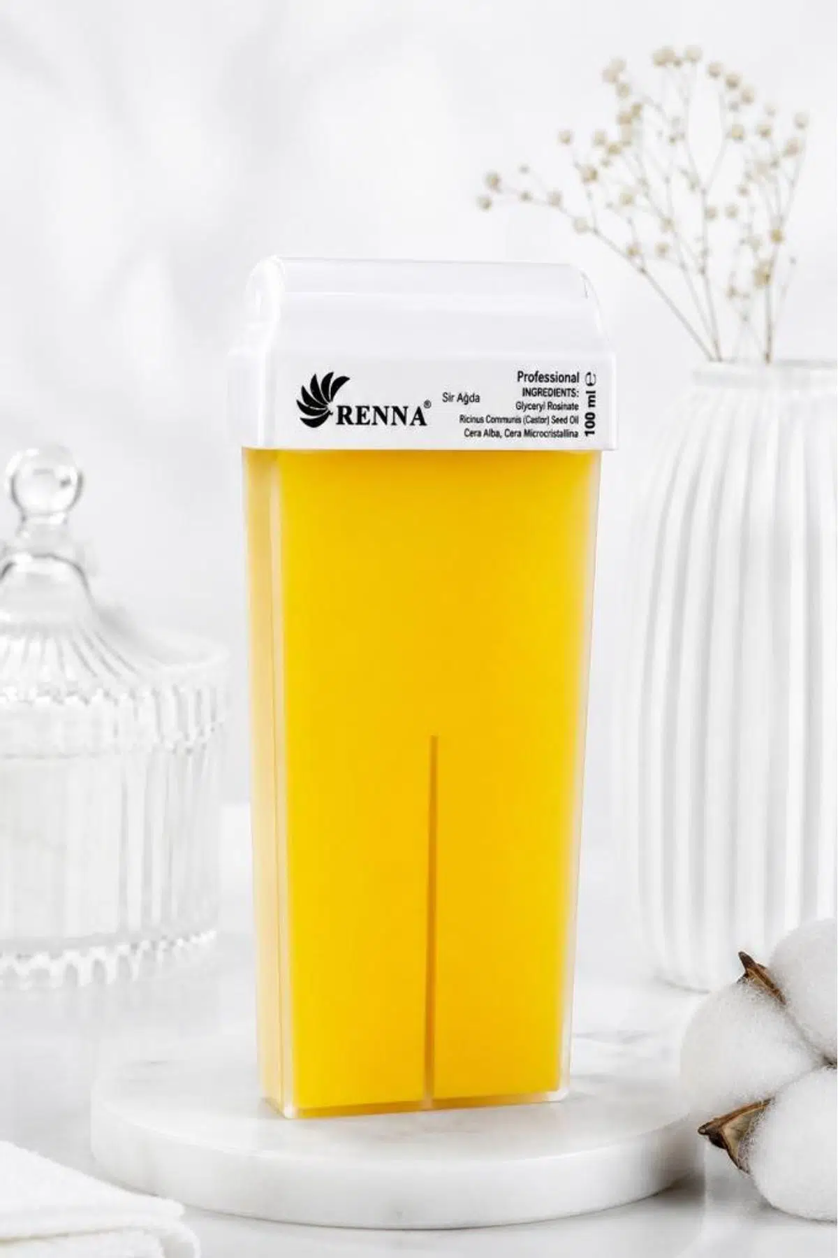 Renna Profesyonel Kartuş Sir Ağda 100 Ml Bitkisel Naturel Sarı