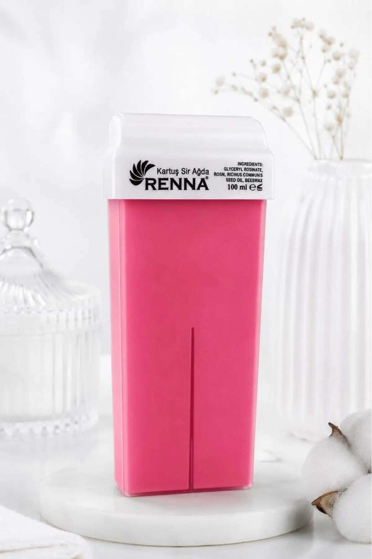Renna Profesyonel Kartuş Sir Ağda 100 Ml Pudralı Pembe