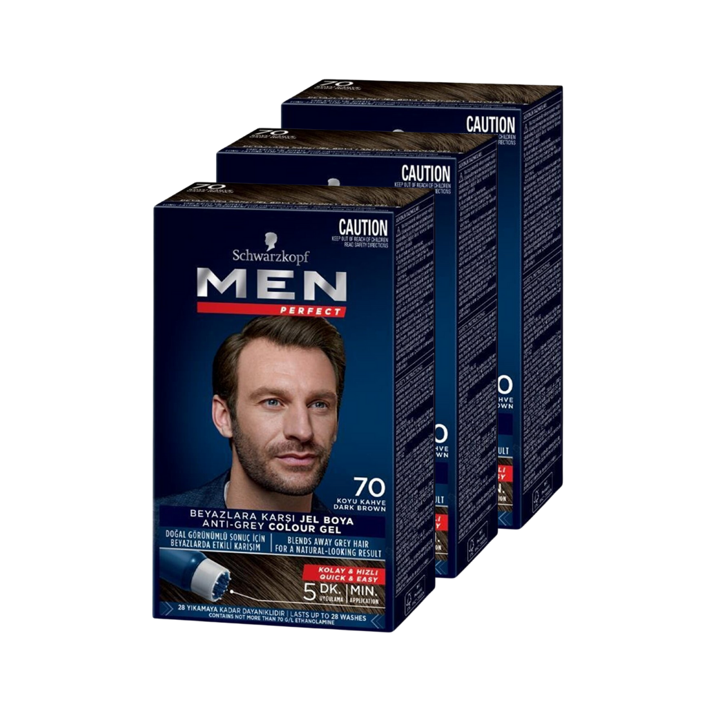 Schwarzkopf Men Perfect Erkek Saç Boyası 70 - Koyu Kahve
