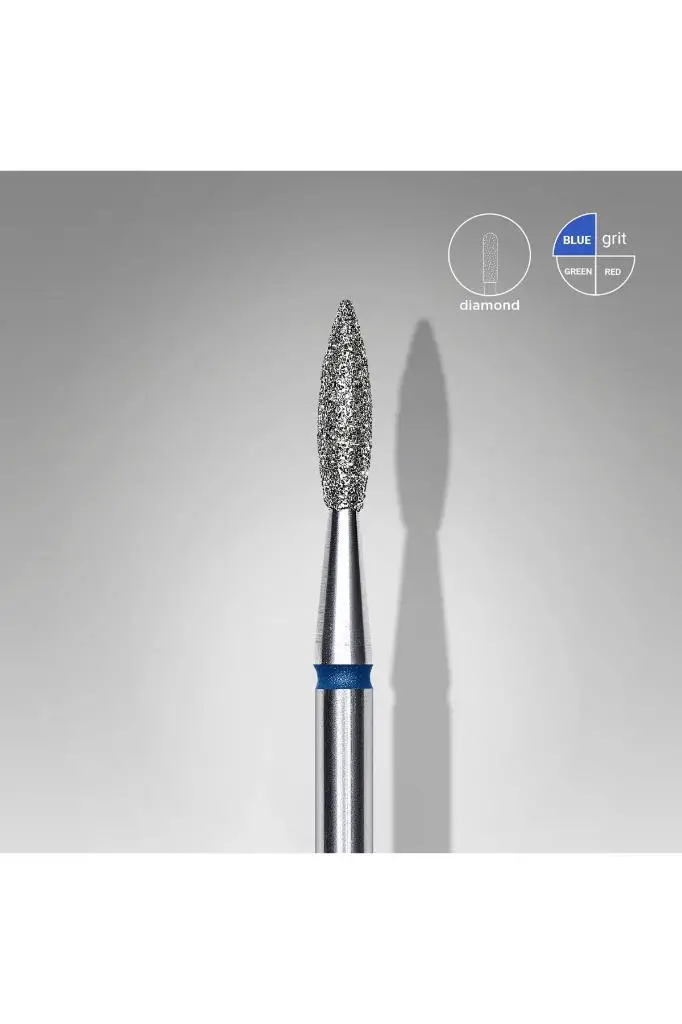 STALEKS Elmas Sivri Alev Freze, Mavi, Çap 2,1 Mm, Çalışma Kısmı 8 Mm FA11B021/8