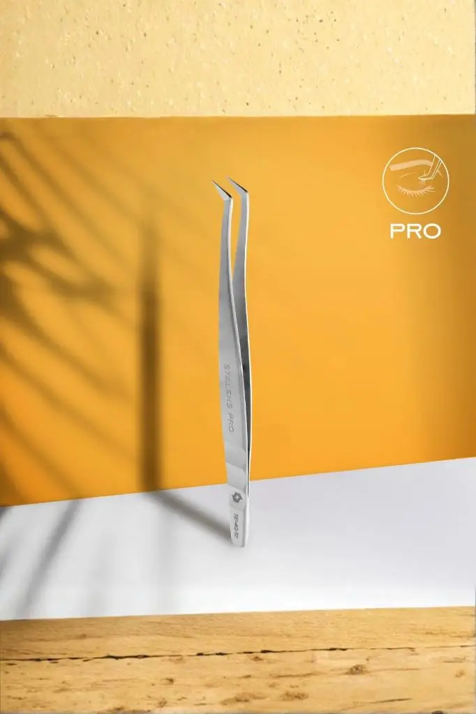 STALEKS Expert 40 Type 12 Profesyonel Kirpik Cımbızı (Ayak, 65') TE-40/12