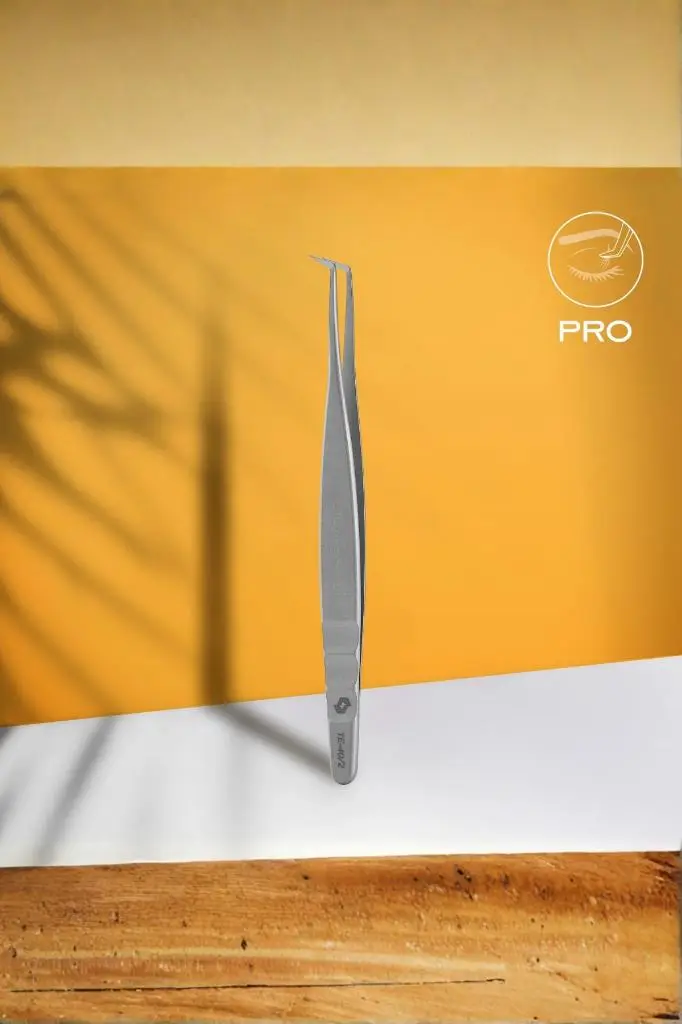 STALEKS Expert 40 Type 2 Profesyonel Kirpik Cımbızı (L Şeklinde, 70') TE-40/2