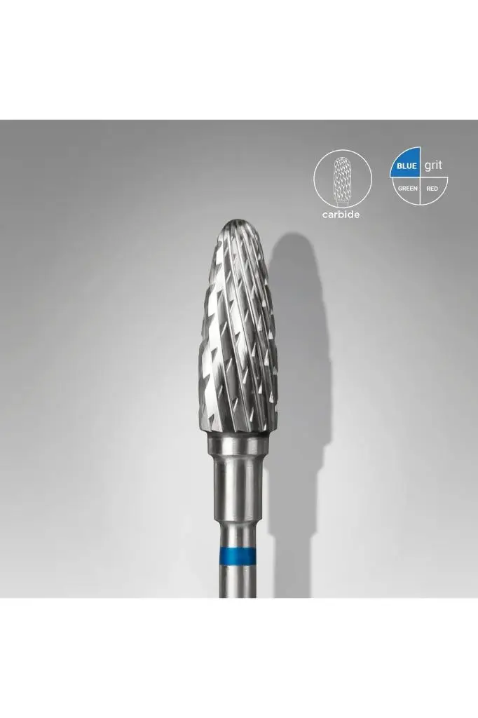 STALEKS Sert Alaşım Mısır Freze, Mavi, Çap 5 Mm / Çalışma Kısmı 13 Mm FT90B050/13