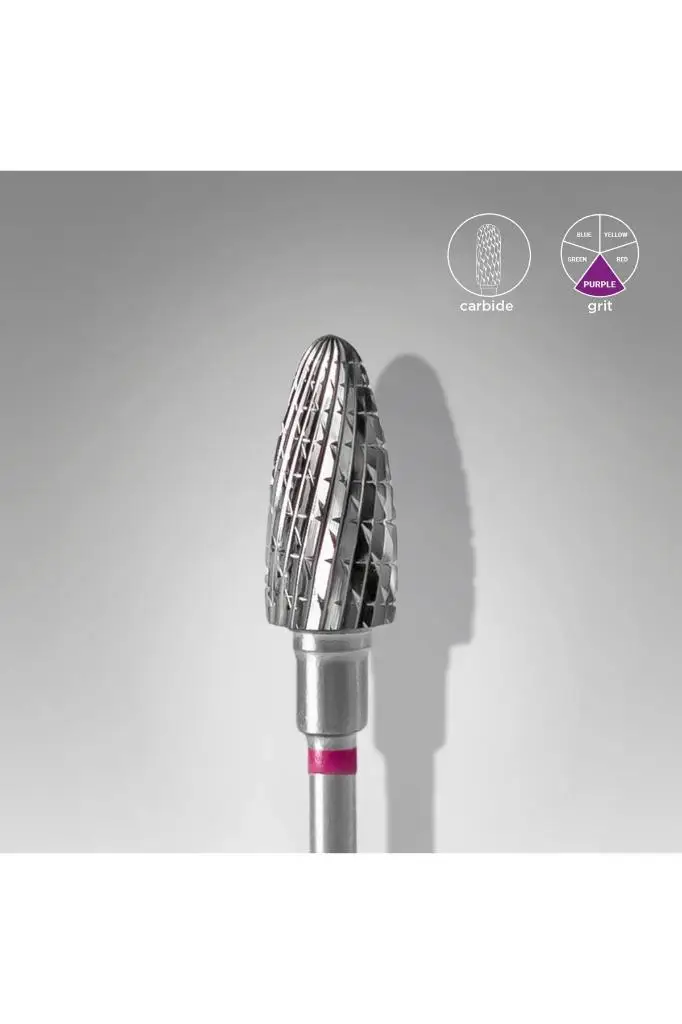STALEKS Sert Alaşım Mısır Freze, Mor, Çap 6 Mm / Çalışma Kısmı 14 Mm FT90V060/14