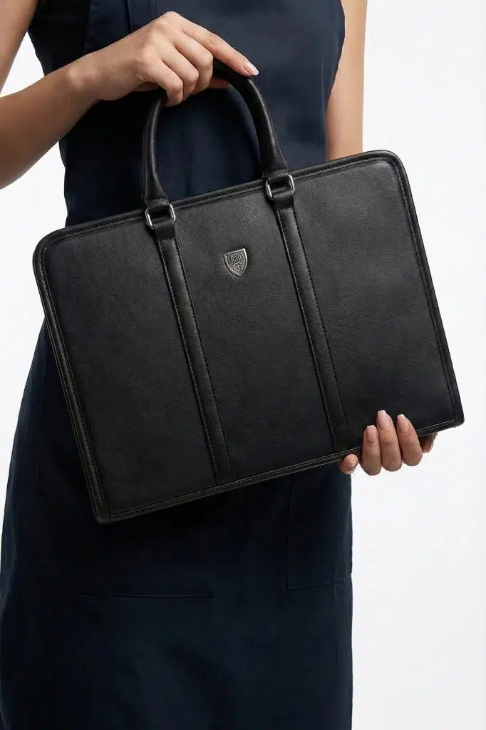 The Barber Shield 007 Bond Berber & Kuaför Malzeme Çantası Kaliteli Suni Deri Siyah