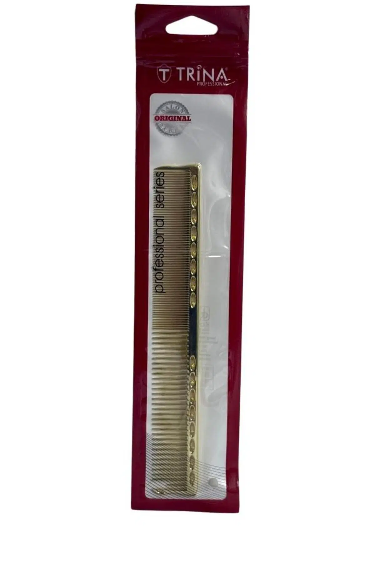 Trina Alüminyum Saç Tarağı Premium 19,5 cm Altın Sarı Renk